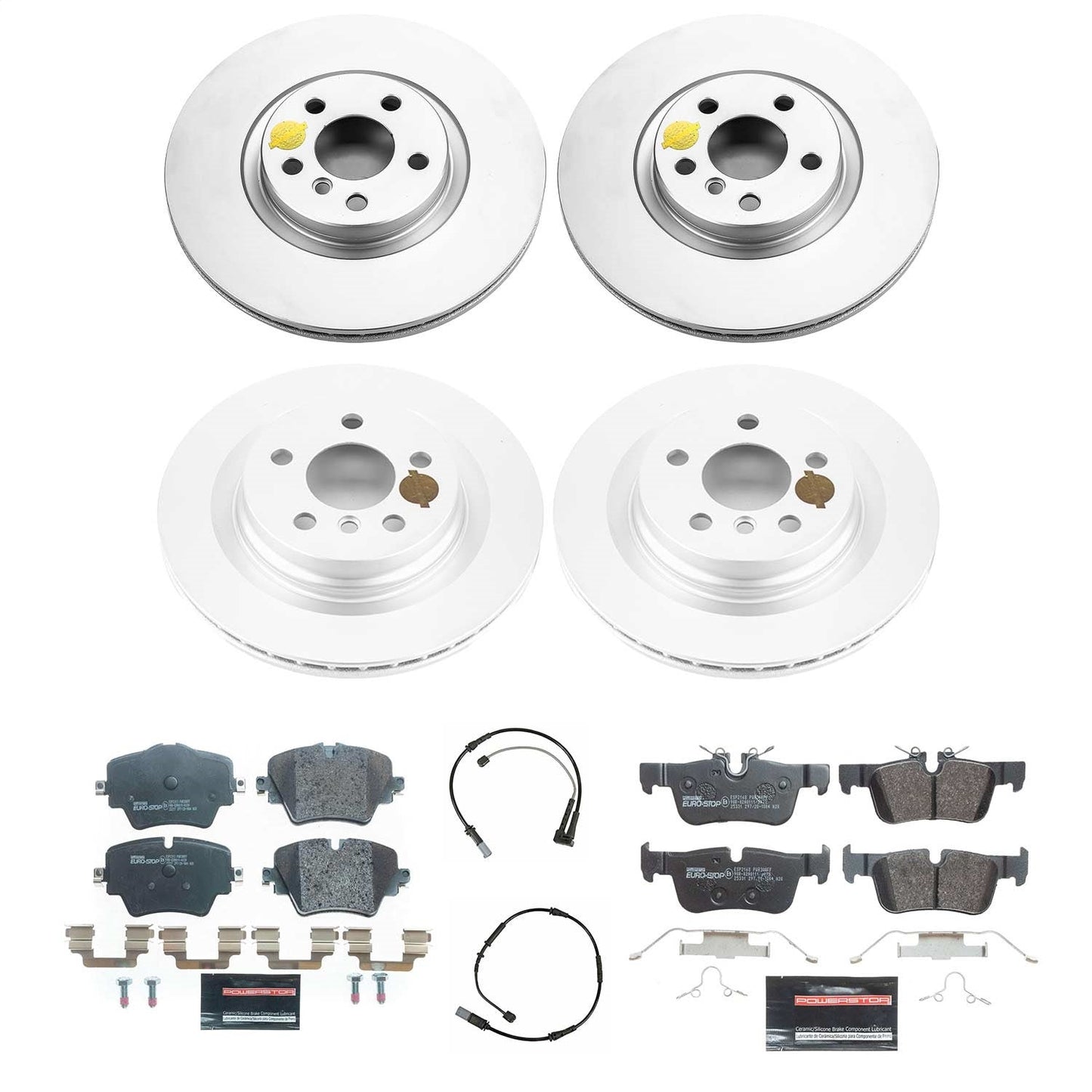 PowerStop Front & Rear Euro-Stop Brake Kit | BMW X1 (16-20) (ESK7916)