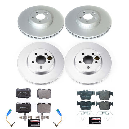 PowerStop Eurostop Front & Rear Brake Kit | Mercedes-Benz GLC300 (16-18) (ESK7970)