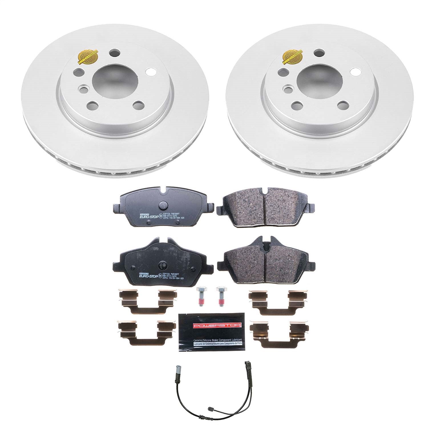 PowerStop Front Euro-Stop Brake Kit | Mini Cooper (14-16) (ESK7977)