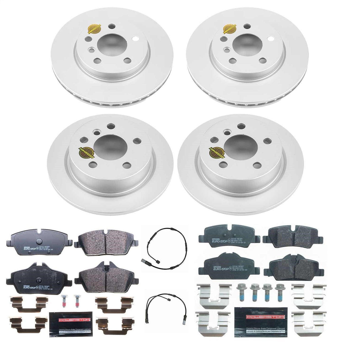 PowerStop Front & Rear Euro-Stop Brake Kit | Mini Cooper (14-19) (ESK7978)