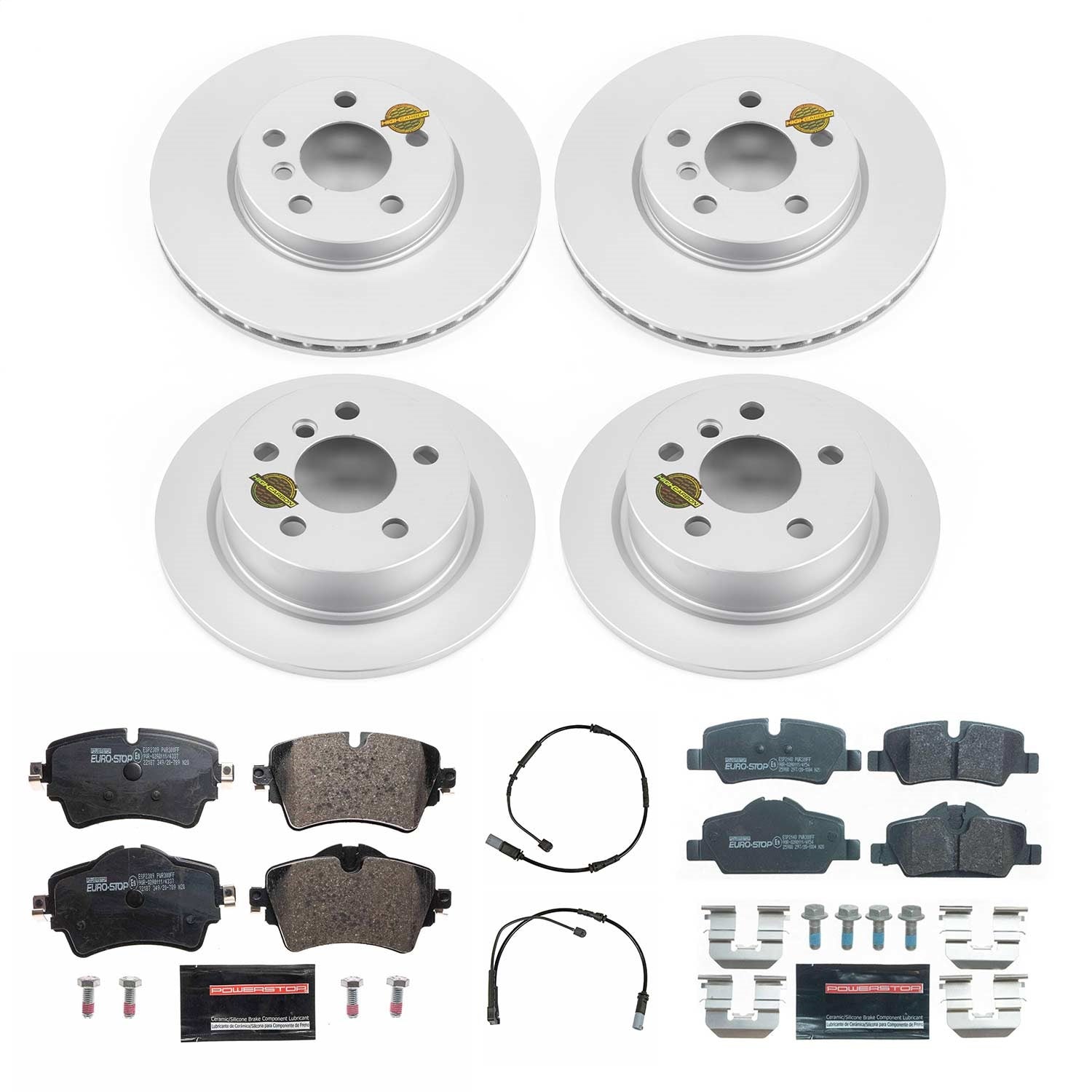 PowerStop Front & Rear Eurostop Brake Kit | Mini Cooper (14-21) (ESK7981)