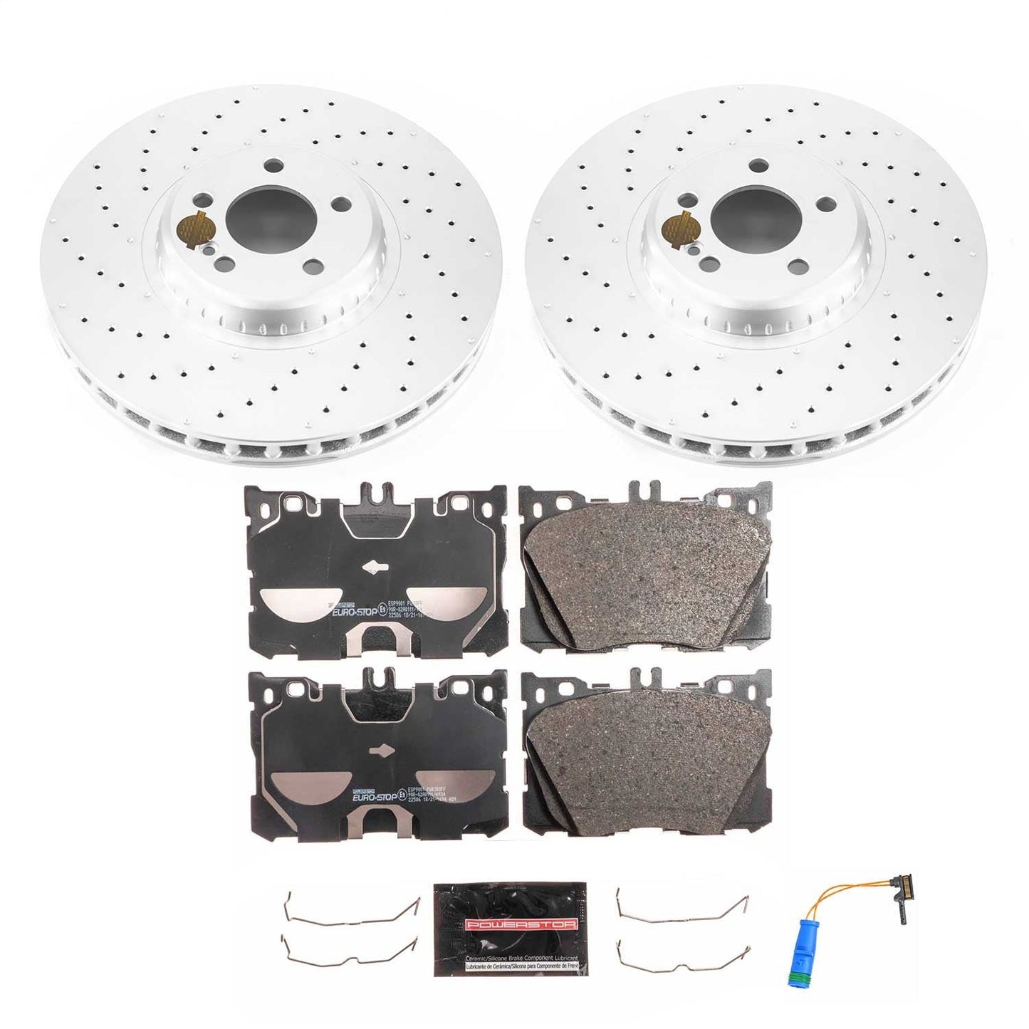 PowerStop Front Euro-Stop Brake Kit | Mercedes-Benz C43 AMG (18-20) (ESK7986)