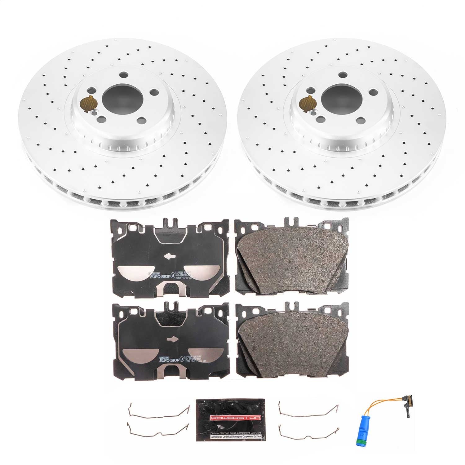 PowerStop Front Euro-Stop Brake Kit | Mercedes-Benz C43 AMG (18-20) (ESK7986)