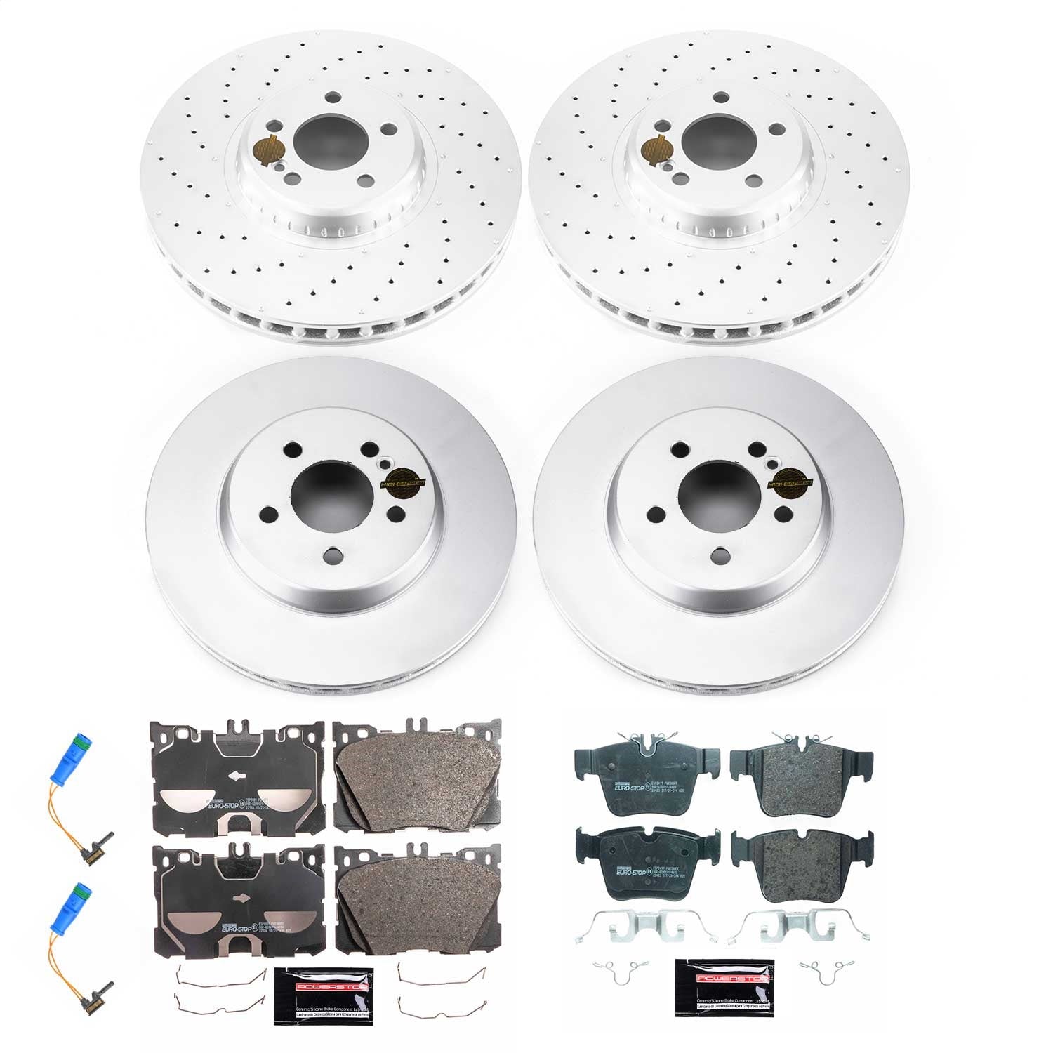 PowerStop Front & Rear Eurostop Brake Kit | Mercedes-Benz GLC43 AMG (17-21) (ESK7988)