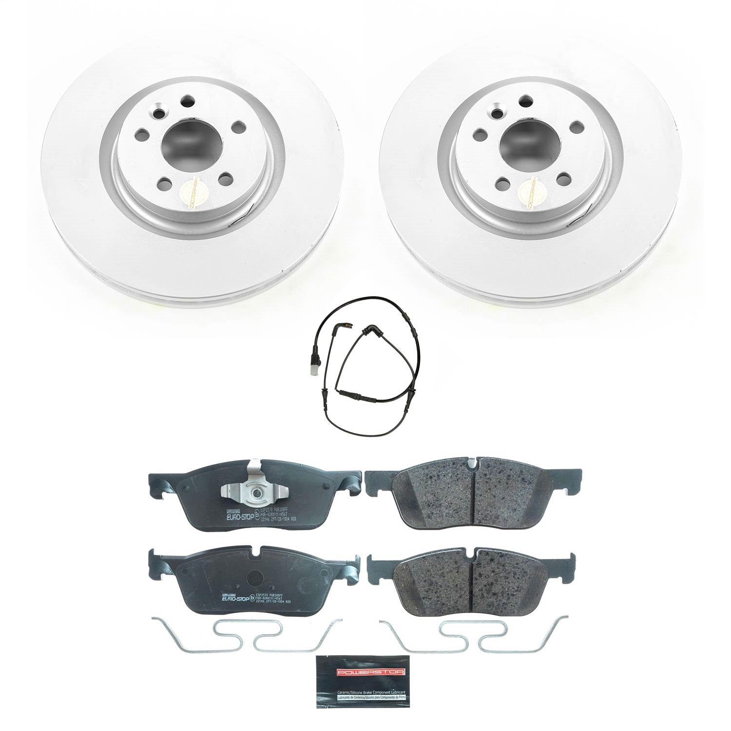 PowerStop Front Euro-Stop Brake Kit | Land Rover Discovery Sport (15-19) (ESK7991)