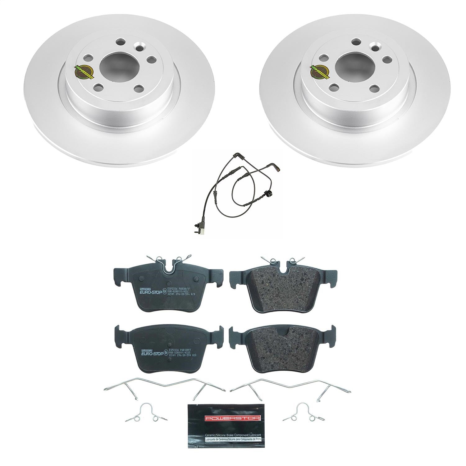PowerStop Rear Euro-Stop Brake Kit | Land Rover Discovery Sport (15-17) (ESK7995)