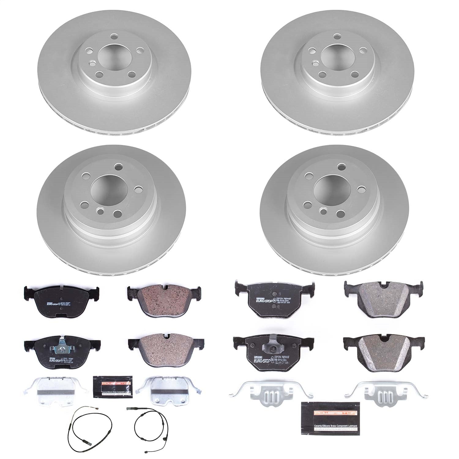 PowerStop Front & Rear Euro-Stop Brake Kit | BMW X5 (16-18) (ESK7996)