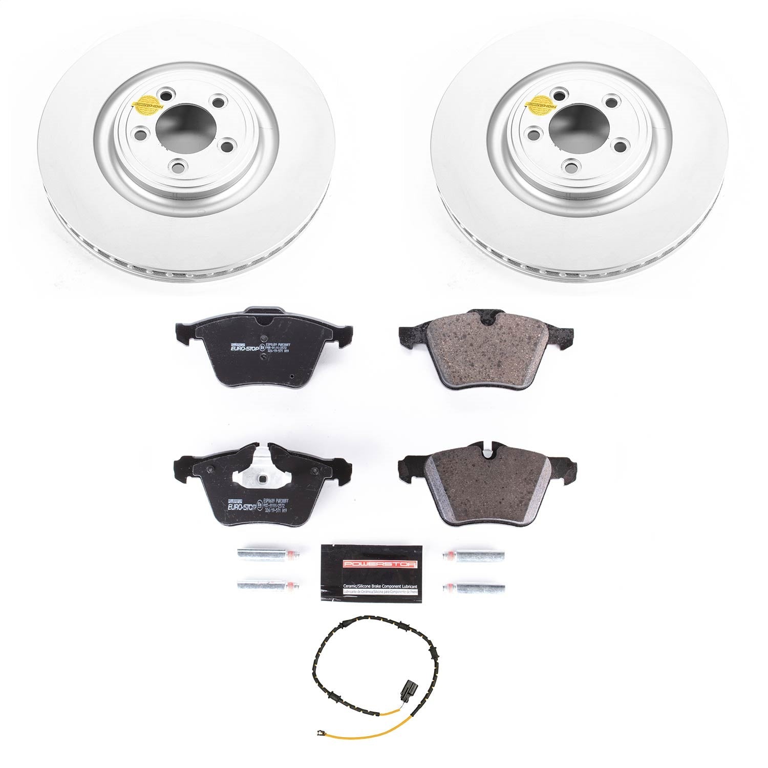 PowerStop Front Euro-Stop Brake Kit | Jaguar XJ (18) (ESK8035)