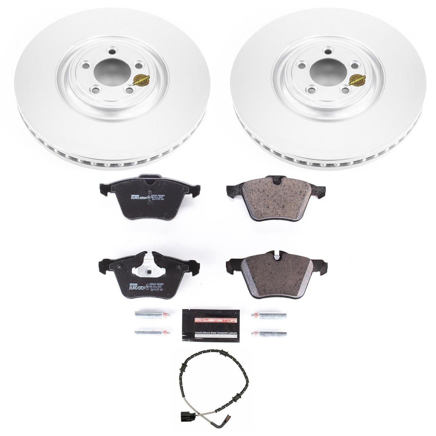 PowerStop Front Eurostop Brake Kit | Jaguar XJ (18) (ESK8039)
