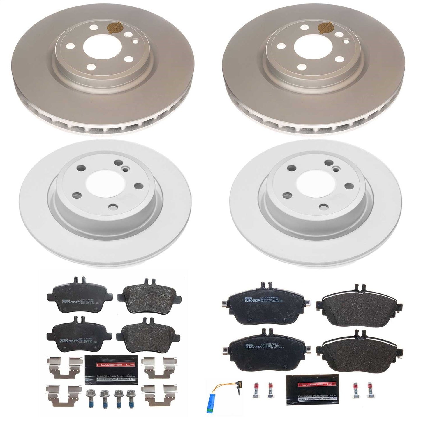 PowerStop Front & Rear Euro-Stop Brake Kit | Infiniti QX30 (17-19) (ESK8046)