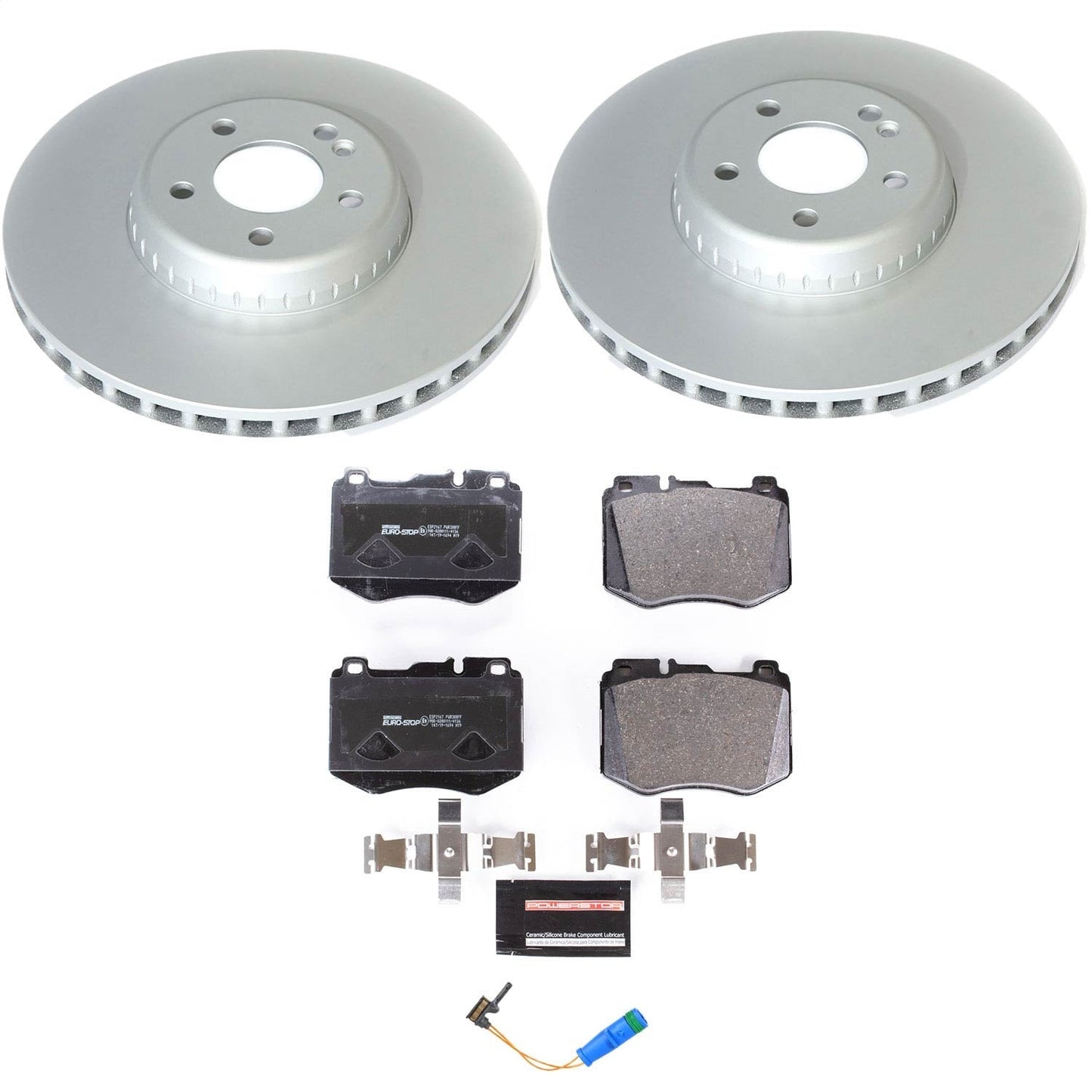 PowerStop Front Euro-Stop Brake Kit | Mercedes-Benz E300 (17) (ESK8073)