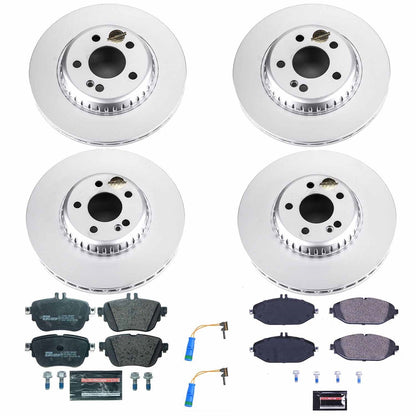 PowerStop Front & Rear Euro-Stop Brake Kit | Mercedes-Benz E300 (18-19) (ESK8074)