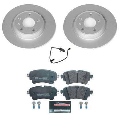 PowerStop Rear Euro-Stop Brake Kit | Audi A4 (17-19) (ESK8091)