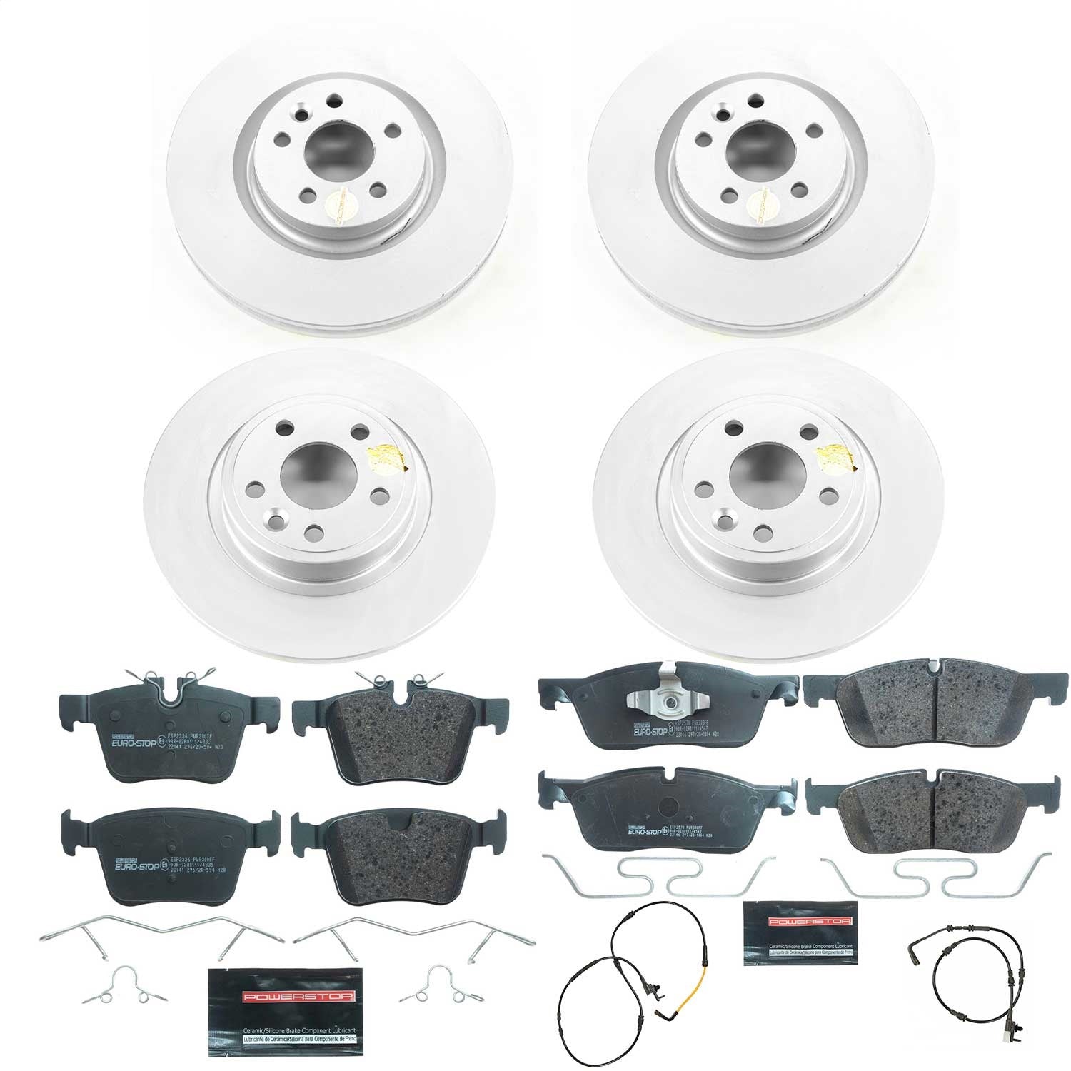 PowerStop Front & Rear Euro-Stop Brake Kit | Jaguar E-Pace (18-19) (ESK8108)
