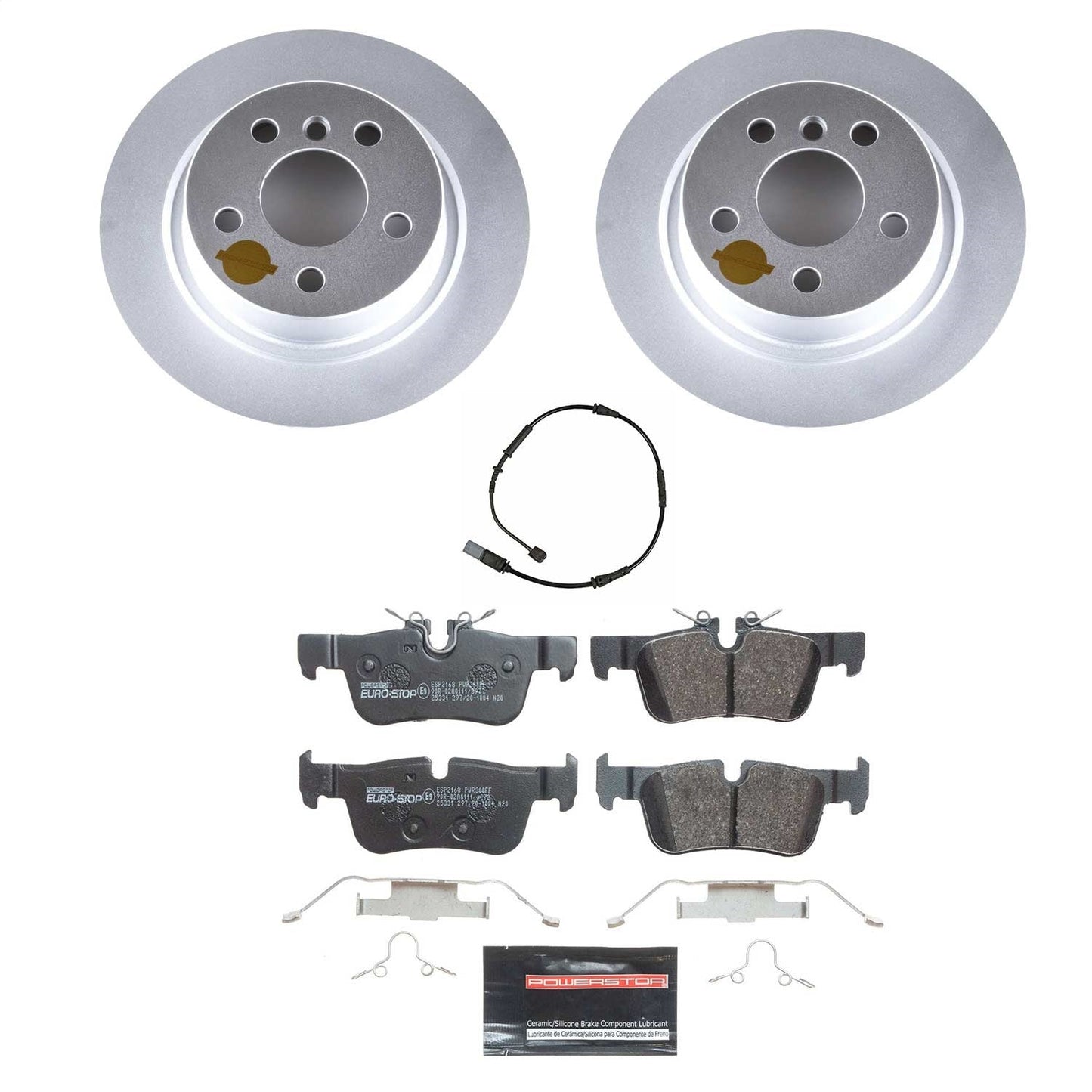 PowerStop Rear Euro-Stop Brake Kit | Mini Cooper Clubman (16-19) (ESK8111)