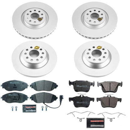 PowerStop Front & Rear Euro-Stop Brake Kit | Volkswagen Jetta (19-20) (ESK8168)