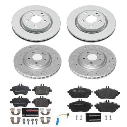 PowerStop Front & Rear Euro-Stop Brake Kit | Mercedes-Benz CLA250 (18-19) (ESK8265)