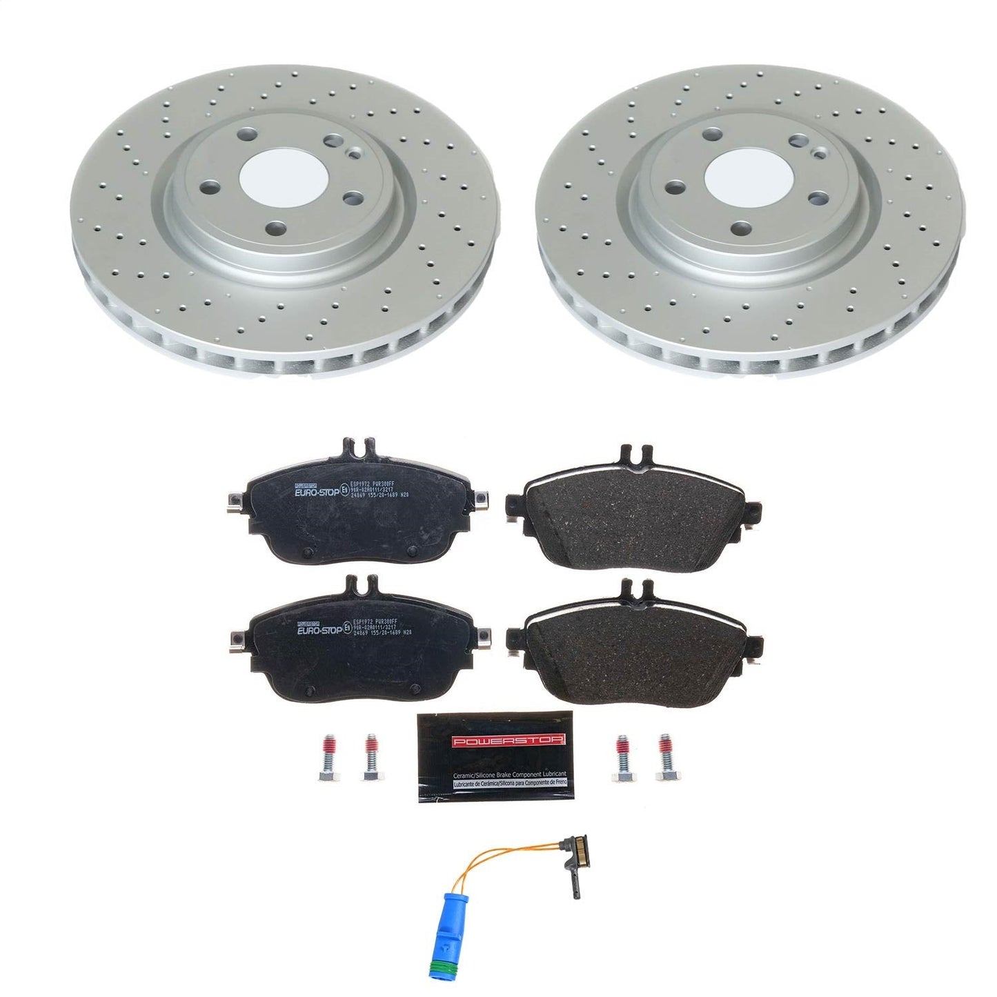 PowerStop Euro-Stop Front Brake Kit | Infiniti QX30 (17-19) (ESK8266)