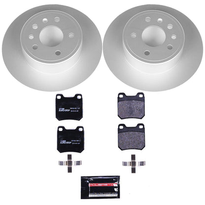 PowerStop Rear Euro-Stop Brake Kit | Saab 9-3 (99-03) (ESK831)