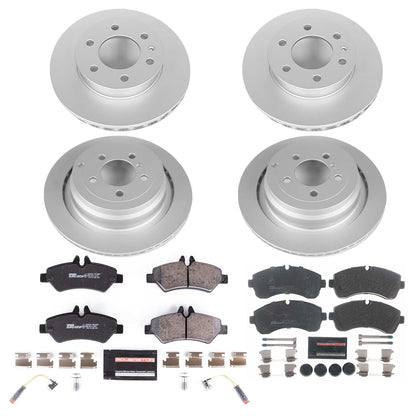 PowerStop Euro-Stop Front & Rear Brake Kit | Freightliner Sprinter 3500 (10-18) (ESK8342)