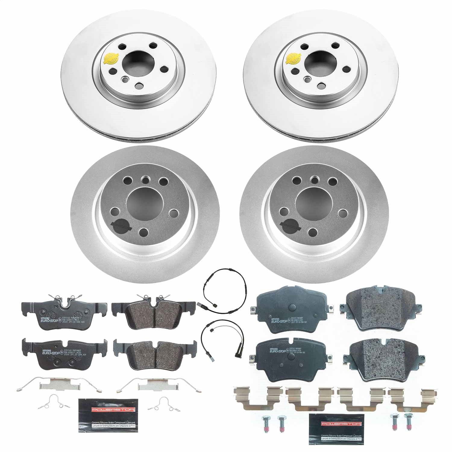 PowerStop Front & Rear Euro-Stop Brake Kit | Mini Cooper Countryman (17-20) (ESK8356)