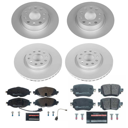 PowerStop Front & Rear Euro-Stop Brake Kit | Volkswagen GTI (15-18) (ESK8364)