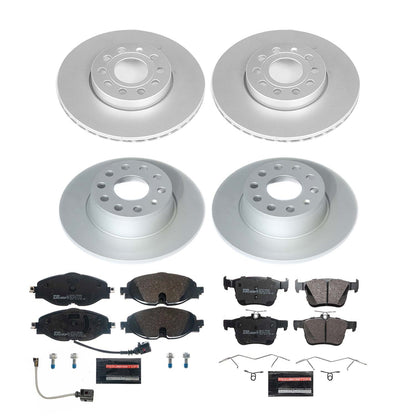 PowerStop Front & Rear Eurostop Brake Kit | Volkswagen Jetta (19-21) (ESK8365)