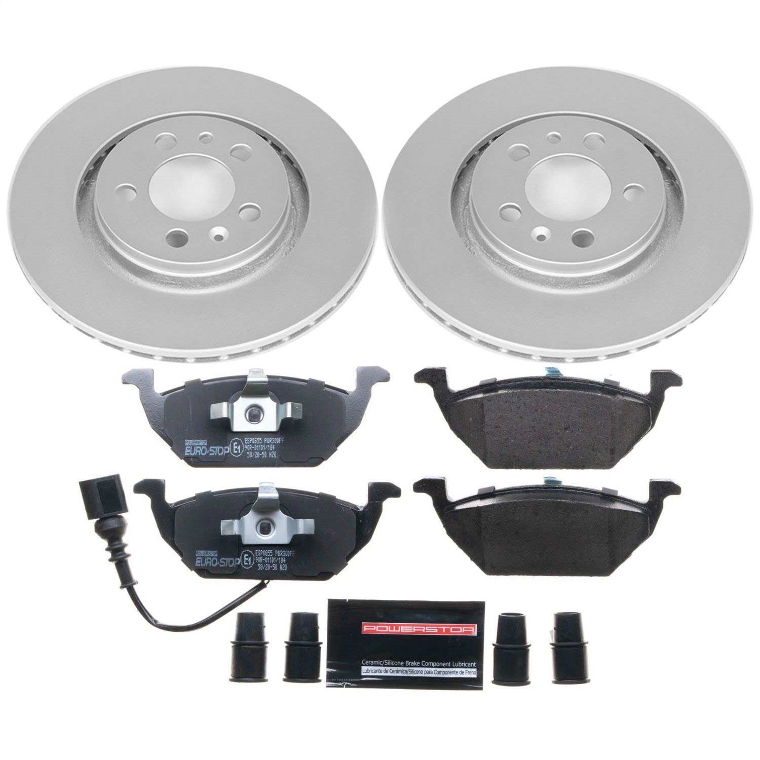 PowerStop Front Euro-Stop Brake Kit | Volkswagen Beetle (99-06) (ESK839)
