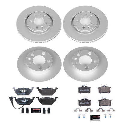 PowerStop Front & Rear Euro-Stop Brake Kit | Volkswagen Beetle (99-06) (ESK840)