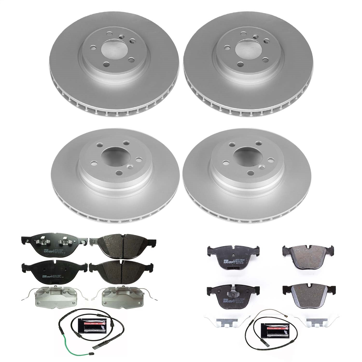 PowerStop Front & Rear Euro-Stop Brake Kit | BMW X6 (19) (ESK8442)