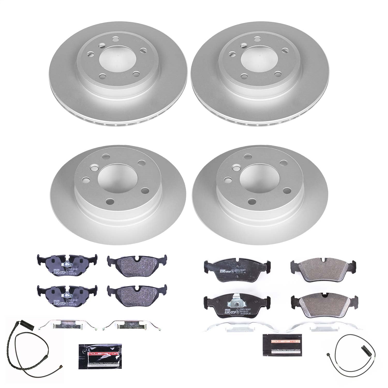 PowerStop Front & Rear Euro-Stop Brake Kit | BMW Z3 (01-02) (ESK870)
