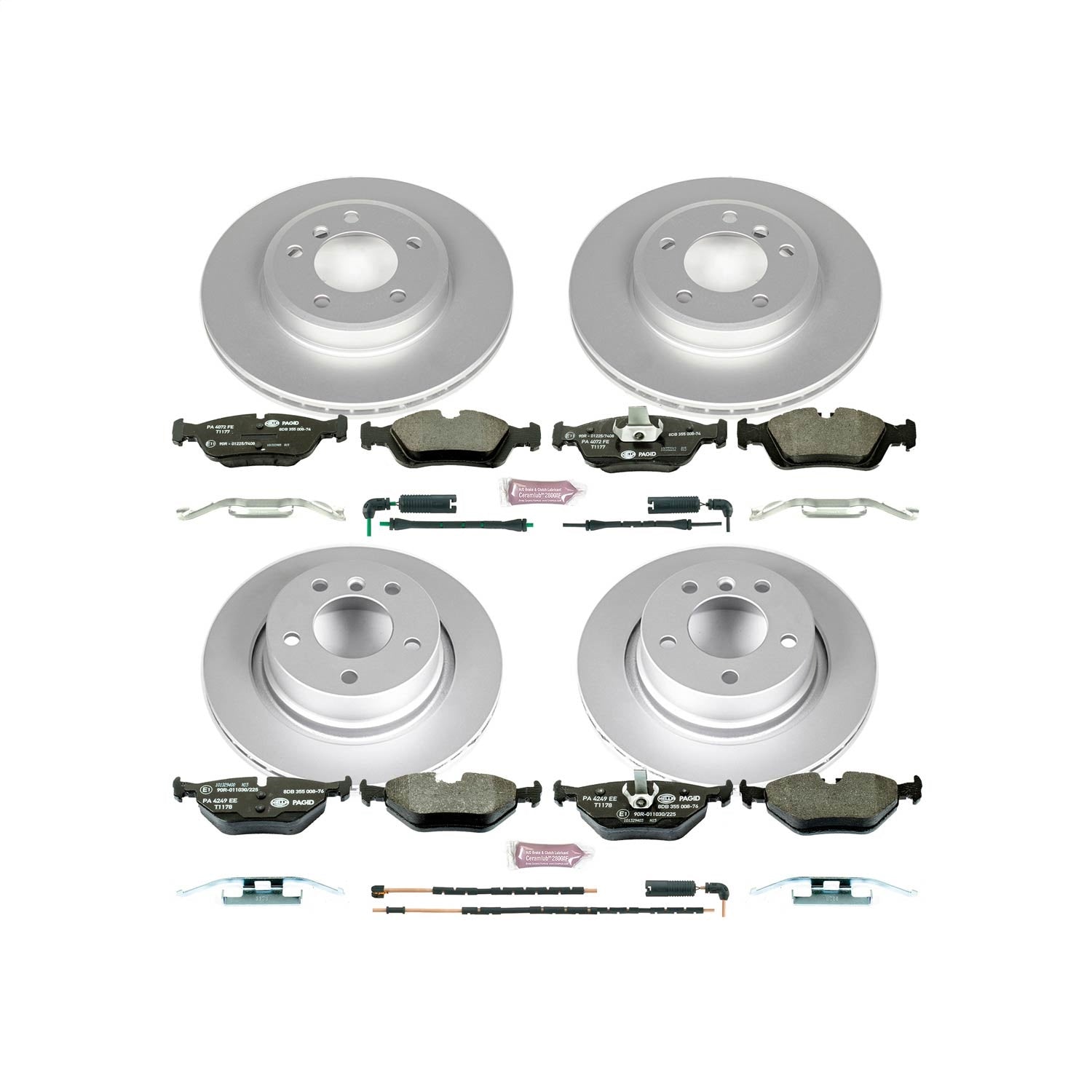 PowerStop Front & Rear Euro-Stop Brake Kit | BMW Z4 (03-08) (ESK873)