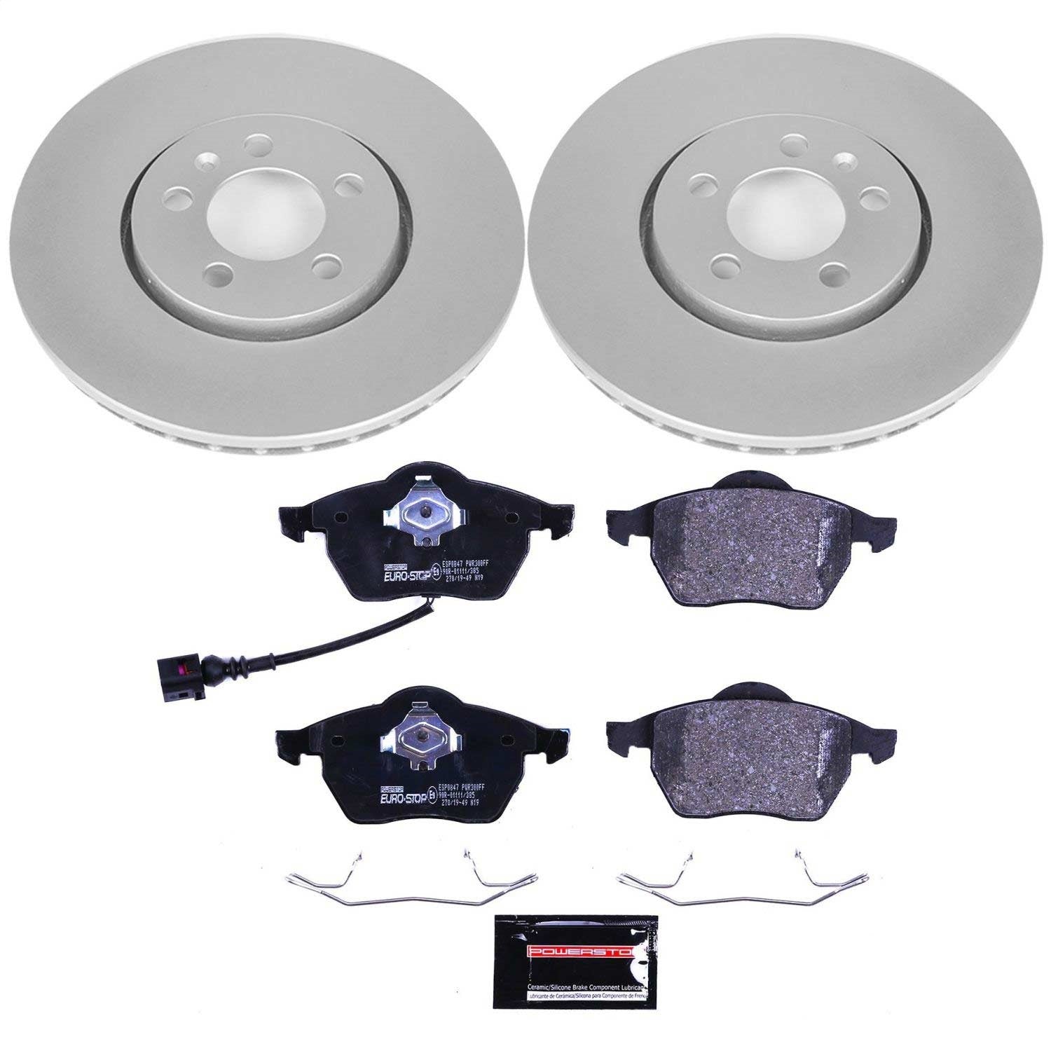 PowerStop Euro-Stop Front Brake Kit | Volkswagen Beetle (99-10) (ESK898)