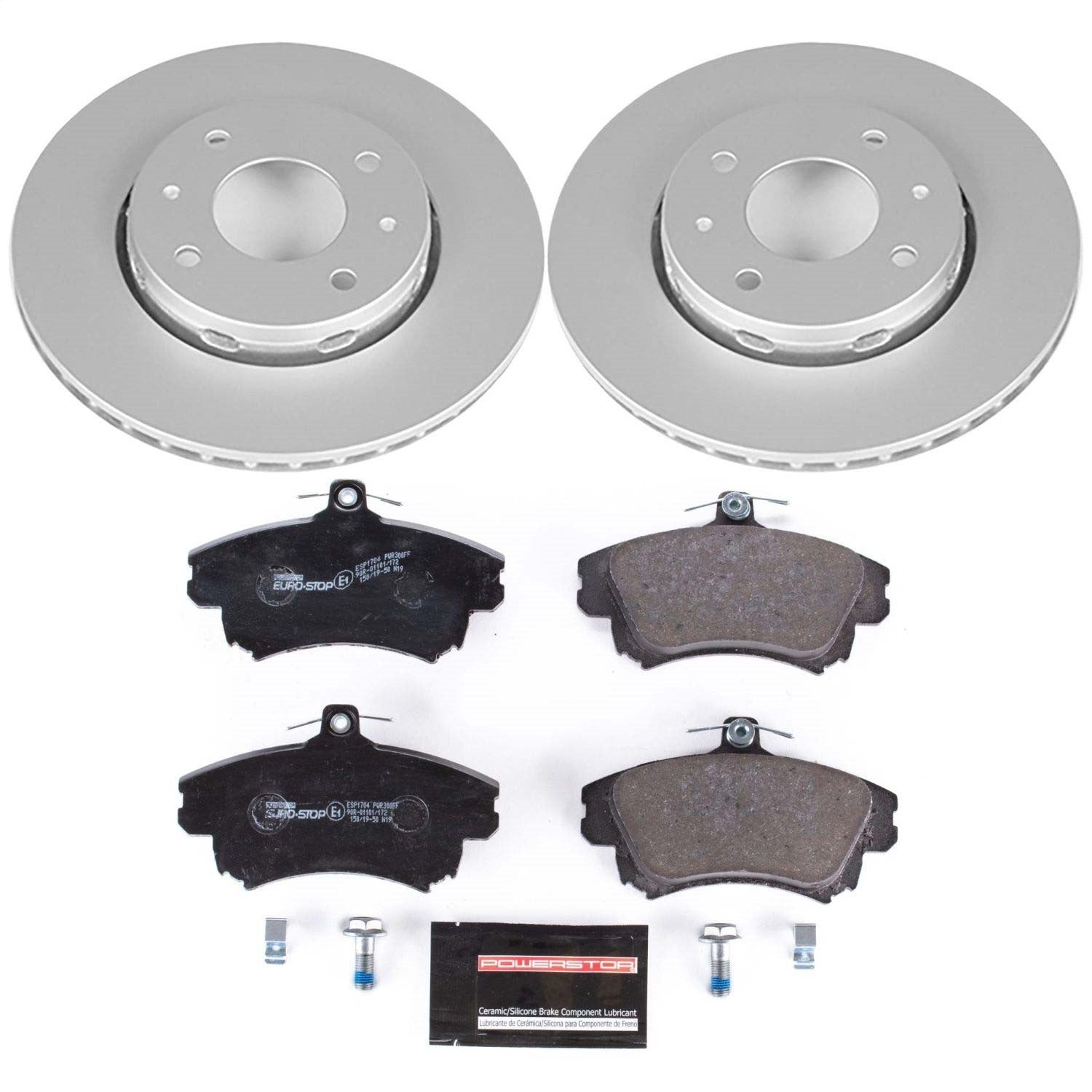 PowerStop Front Euro-Stop Brake Kit | Volvo S40 (00-04) (ESK911)