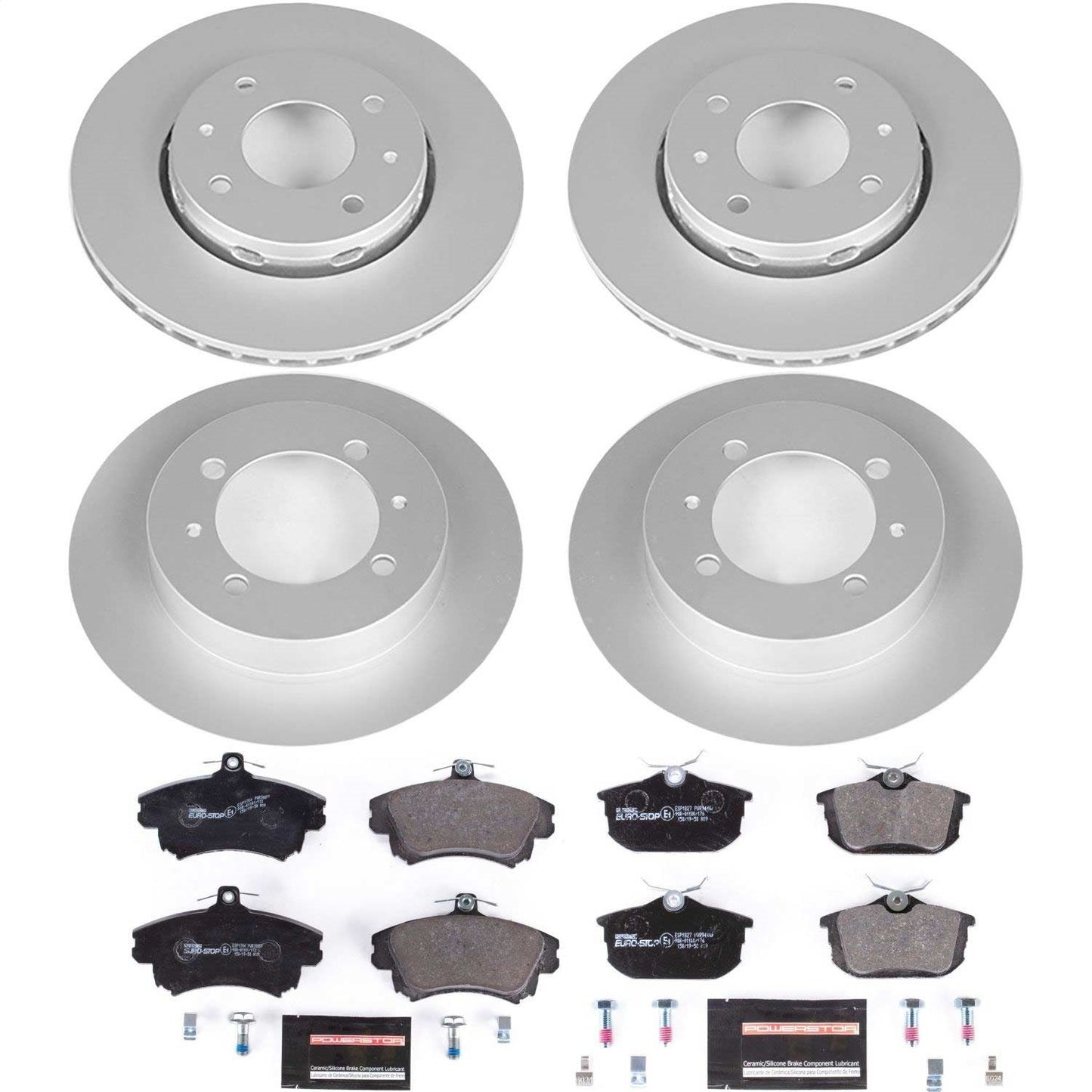 PowerStop Front & Rear Euro-Stop Brake Kit | Volvo S40 (00-04) (ESK912)