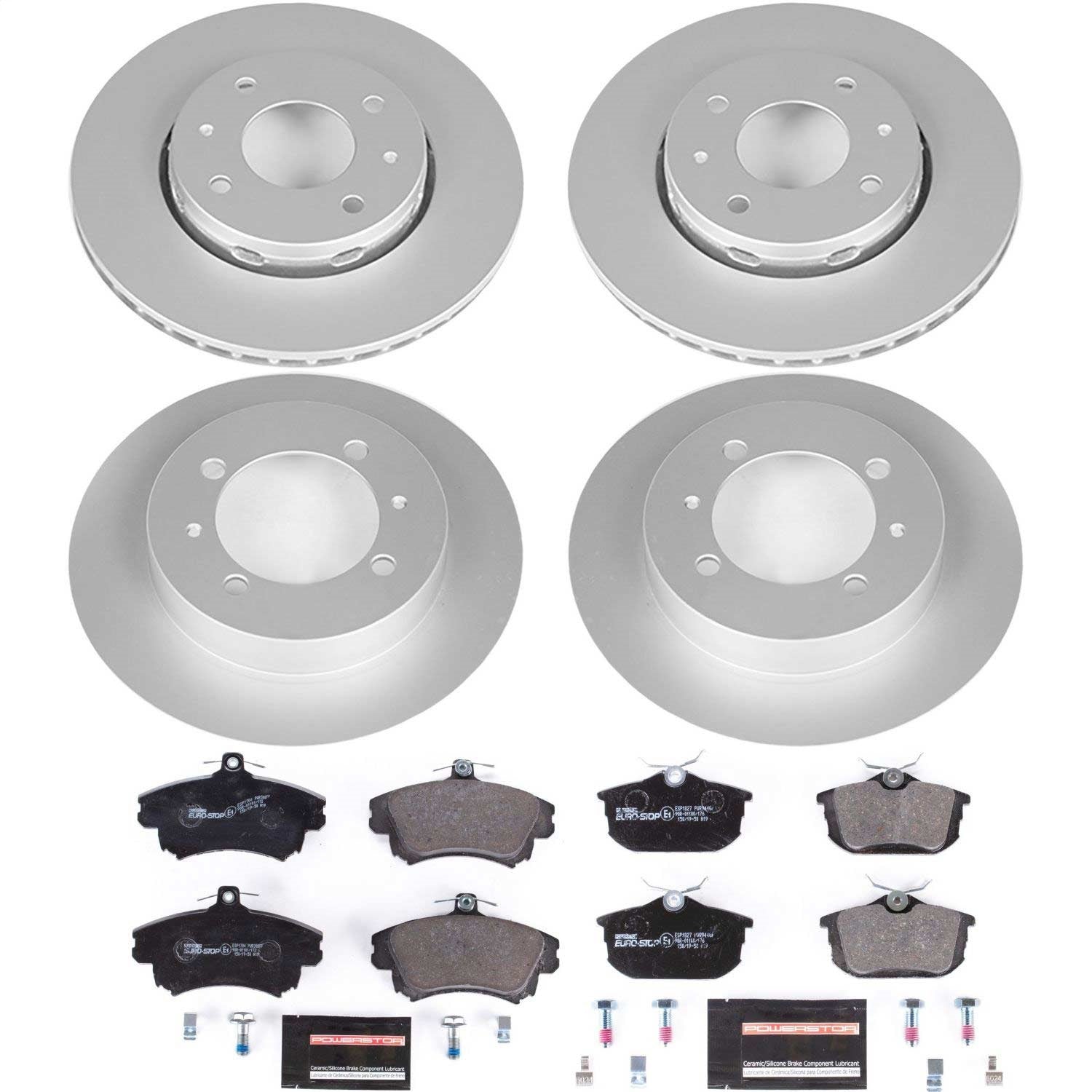 PowerStop Front & Rear Euro-Stop Brake Kit | Volvo S40 (00-04) (ESK912)