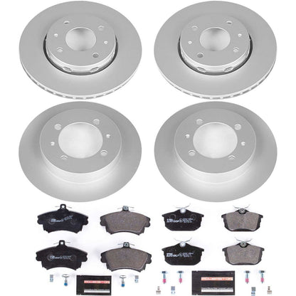 PowerStop Front & Rear Euro-Stop Brake Kit | Volvo S40 (00-04) (ESK912)