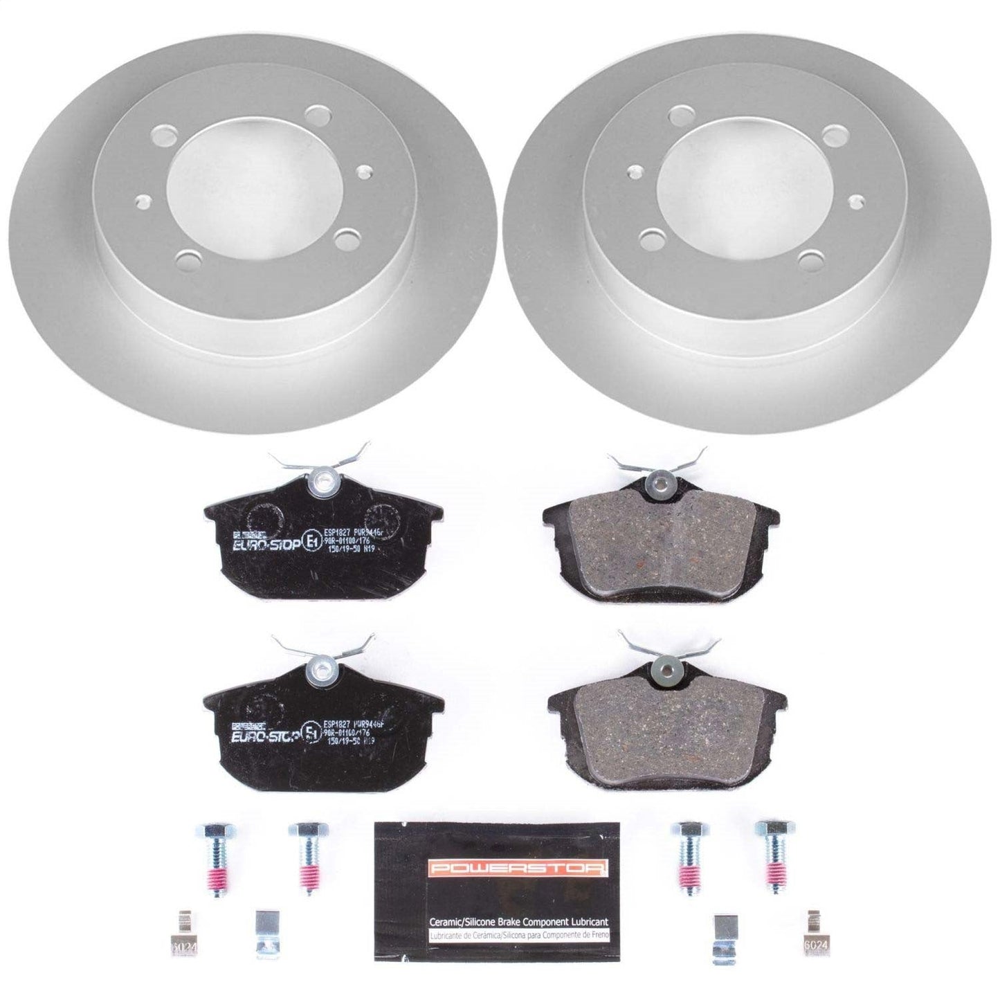 PowerStop Rear Euro-Stop Brake Kit | Volvo S40 (00-04) (ESK913)