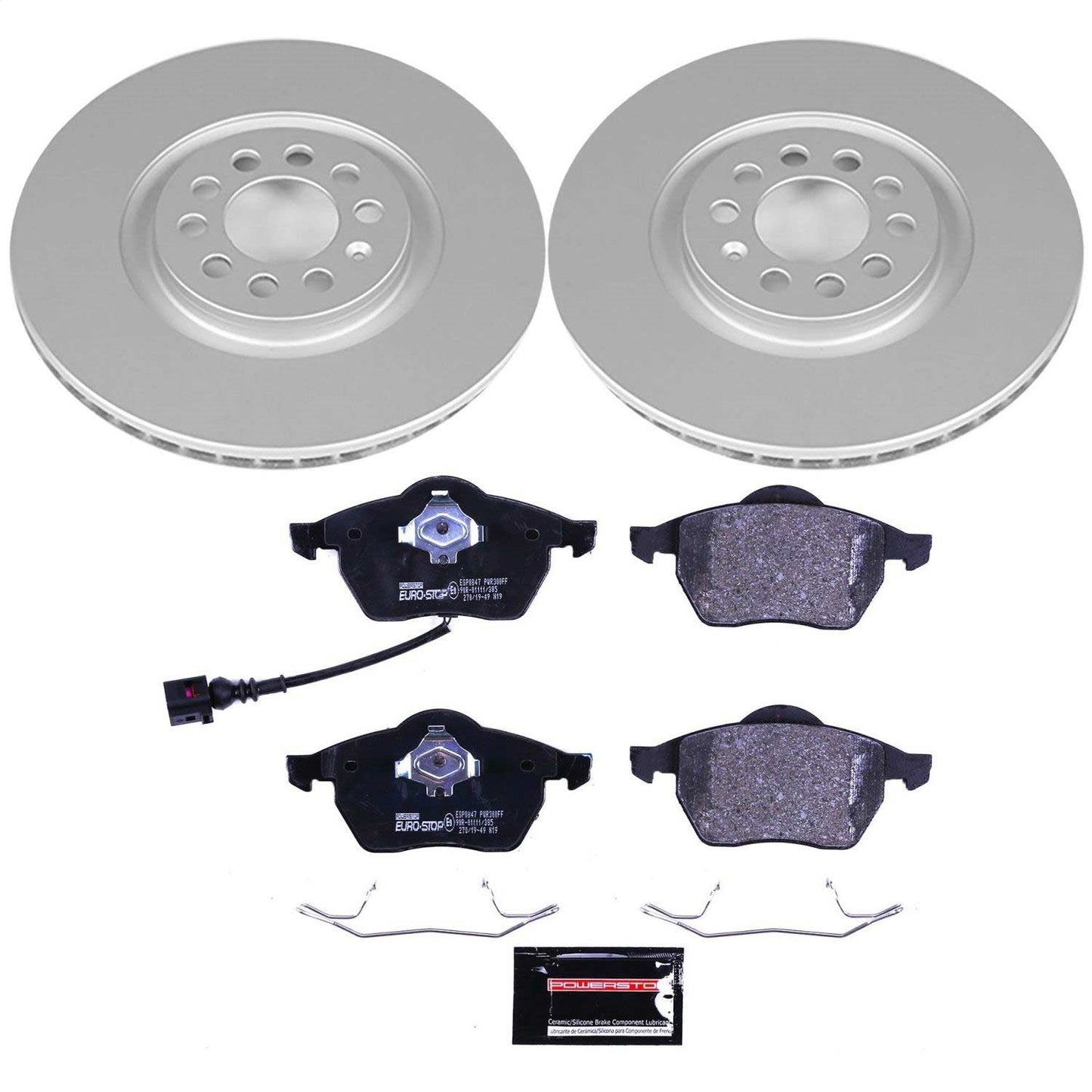 PowerStop Front Euro-Stop Brake Kit | Audi TT (99-06) (ESK914)