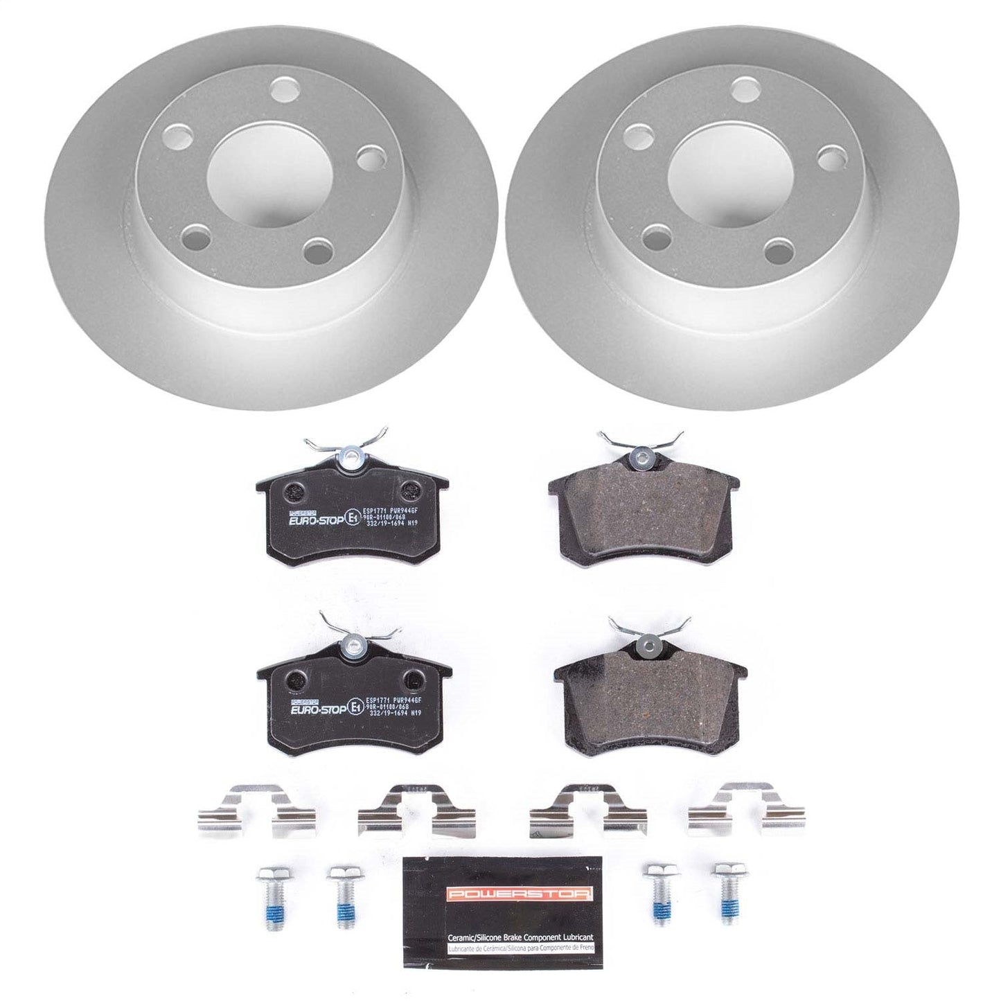 PowerStop Rear Euro-Stop Brake Kit | Audi Allroad Quattro (01-05) (ESK940)