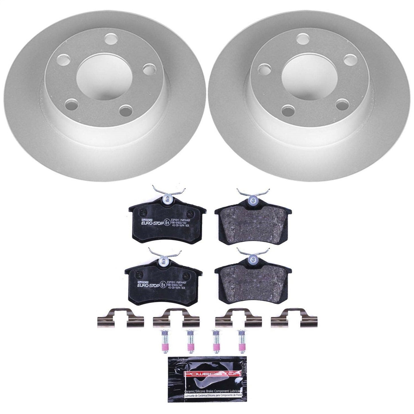 PowerStop Rear Euro-Stop Brake Kit | Audi A6 Quattro (98-04) (ESK941)