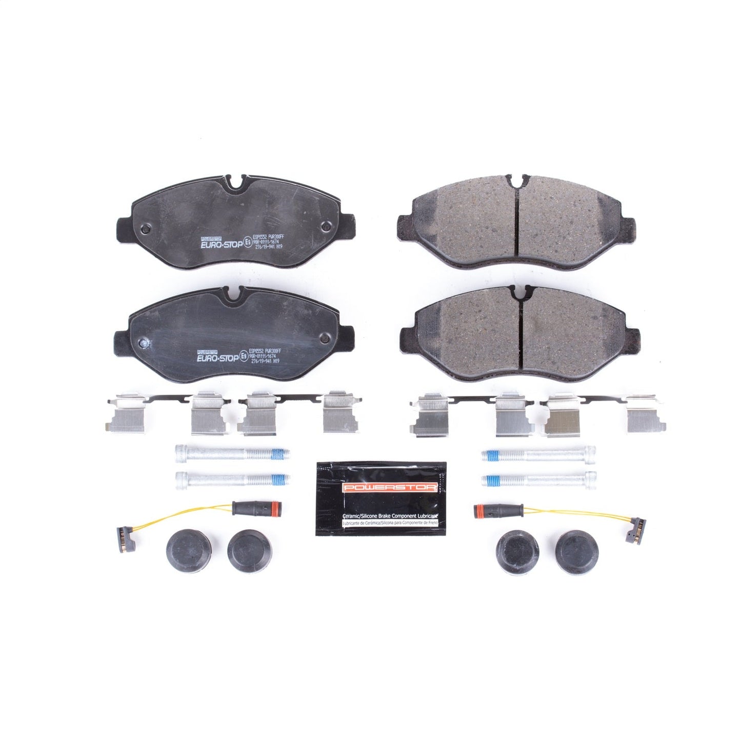 PowerStop Euro-Stop ECE-R90 Front Brake Pads | Mercedes-Benz Sprinter 2500 (10-18) (ESP0552)