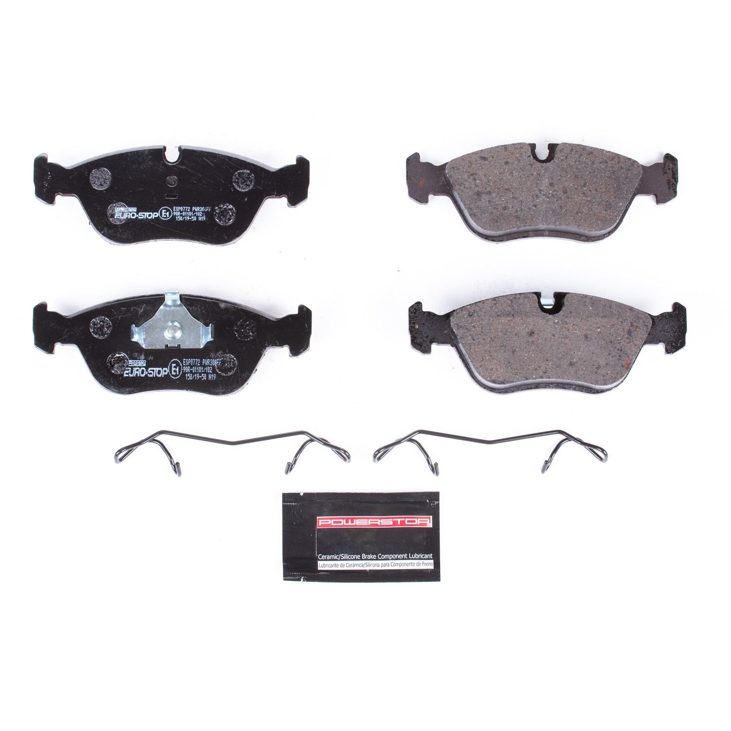PowerStop Euro-Stop ECE-R90 Front Brake Pads | Volvo V70 (98-00) (ESP0772)