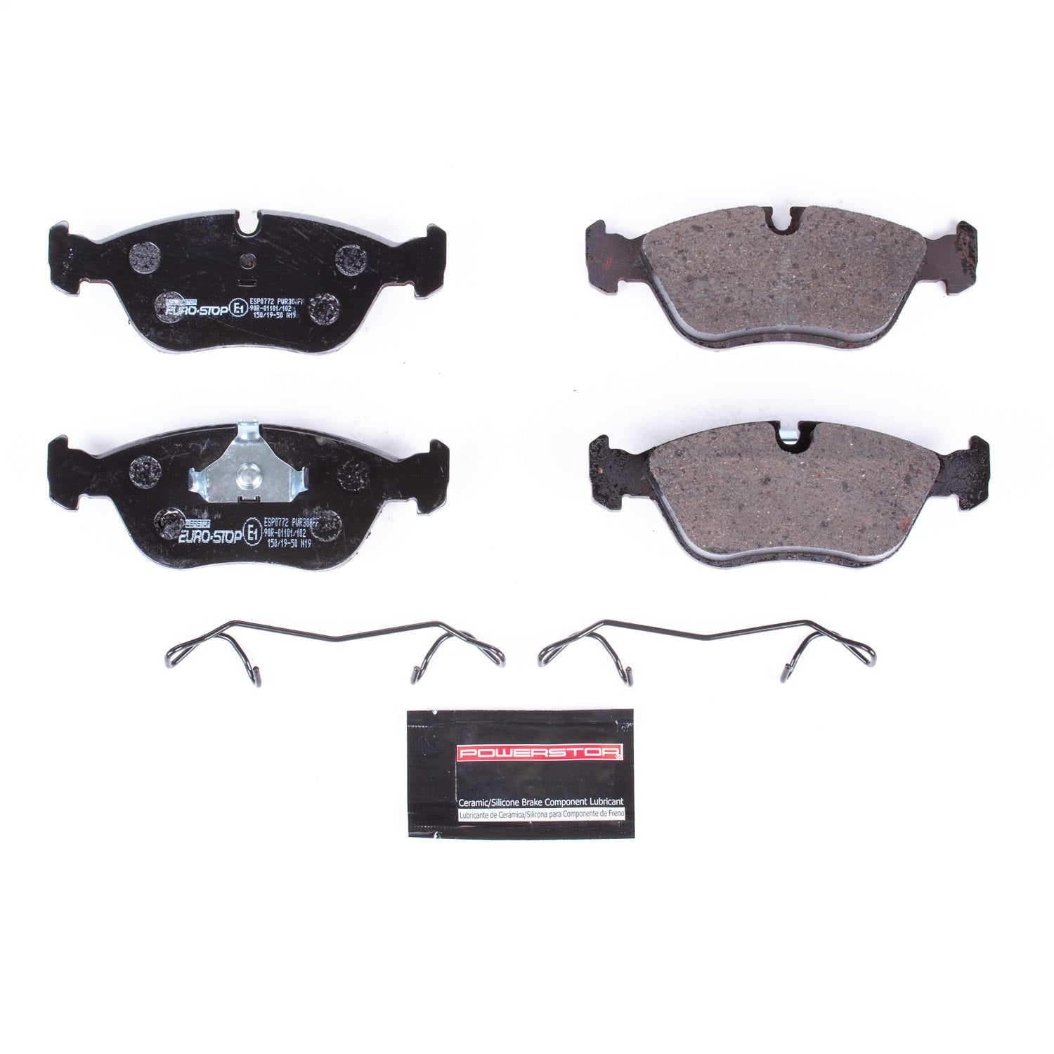 PowerStop Euro-Stop ECE-R90 Front Brake Pads | Volvo V70 (98-00) (ESP0772)