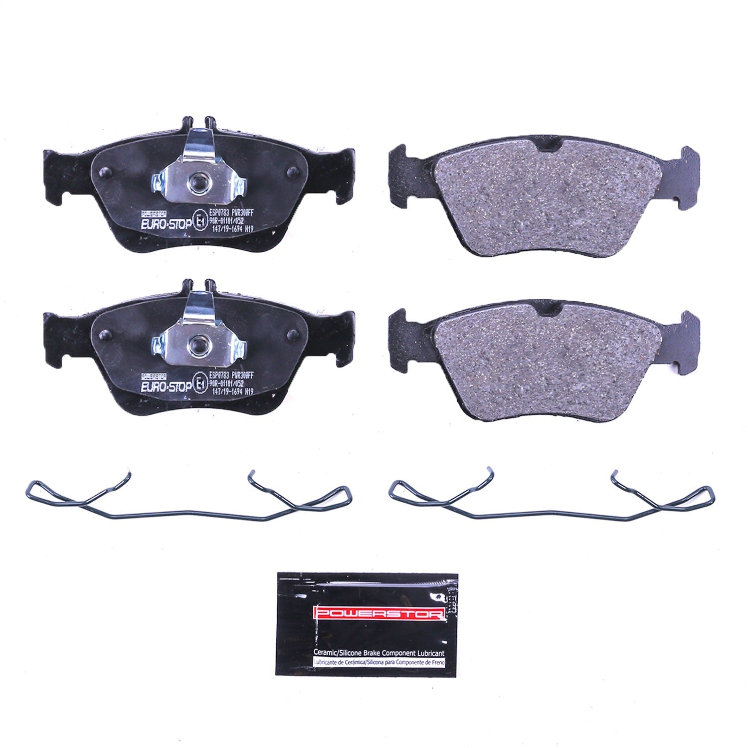 PowerStop Euro-Stop ECE-R90 Front Brake Pads | Mercedes-Benz SLK230 (98-04) (ESP0783)