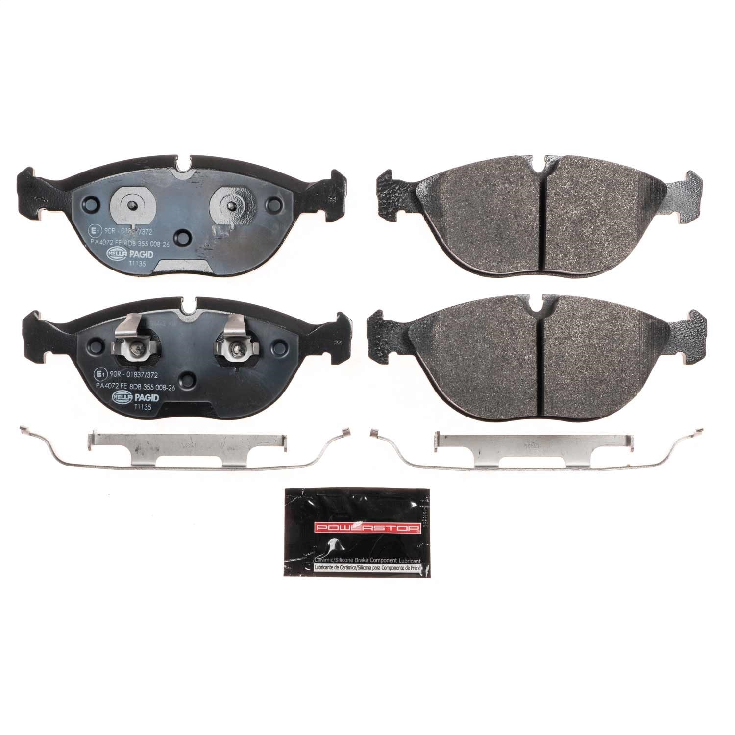 PowerStop Euro-Stop ECE-R90 Front Brake Pads | Volkswagen R32 (04) (ESP0826)