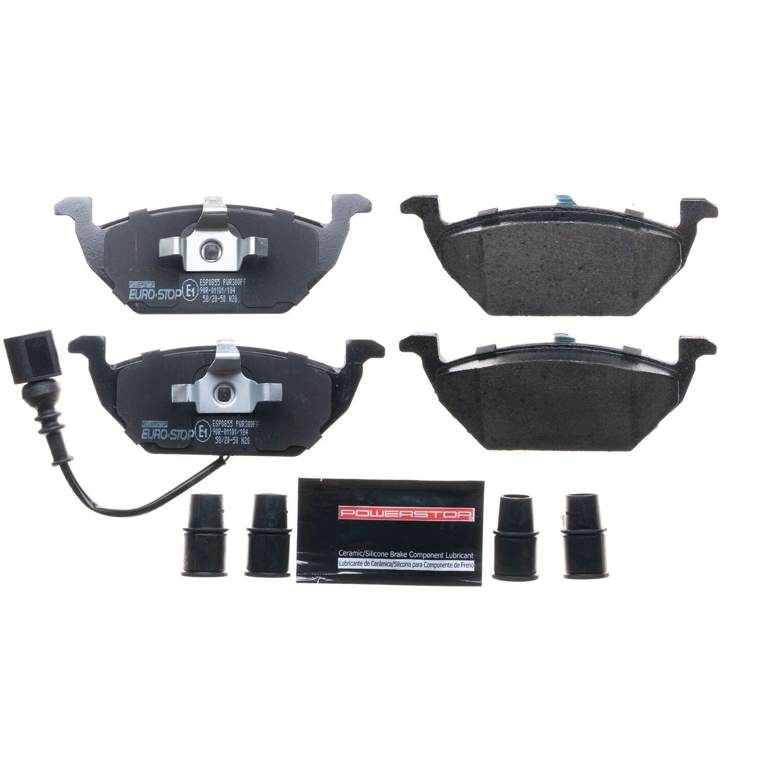 PowerStop Euro-Stop ECE-R90 Front Brake Pads | Volkswagen Jetta (07-09) (ESP0855)