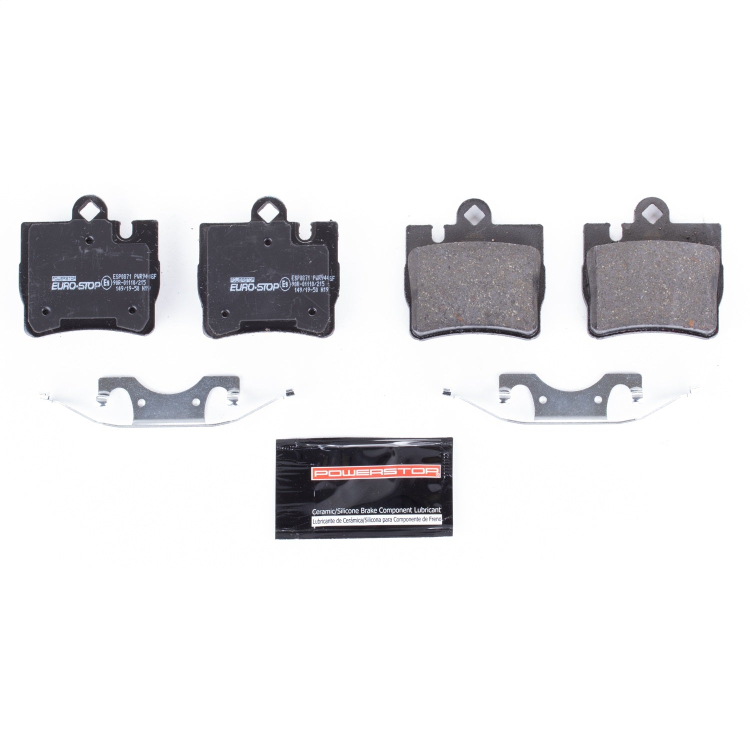 PowerStop Euro-Stop ECE-R90 Rear Brake Pads | Mercedes-Benz S600 (01-02) (ESP0871)