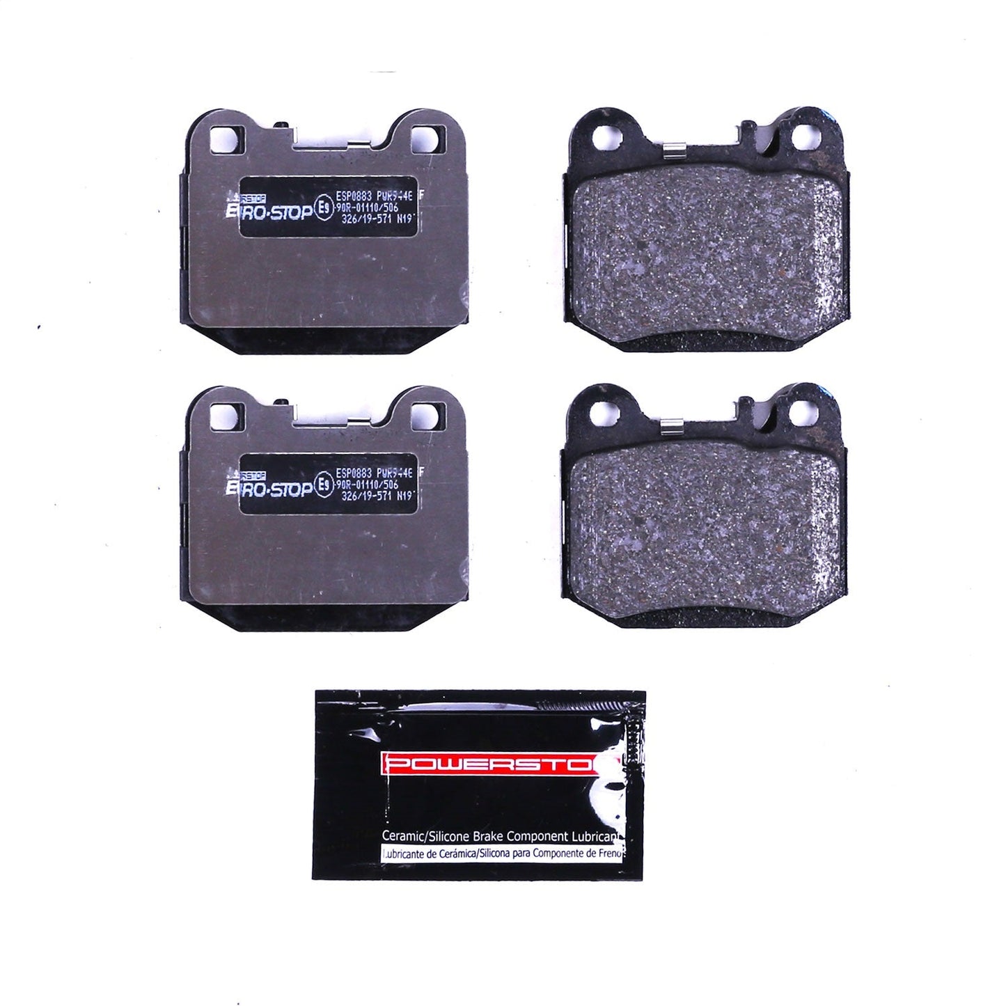 PowerStop Euro-Stop ECE-R90 Rear Brake Pads | Mercedes-Benz ML55 AMG (00-03) (ESP0883)