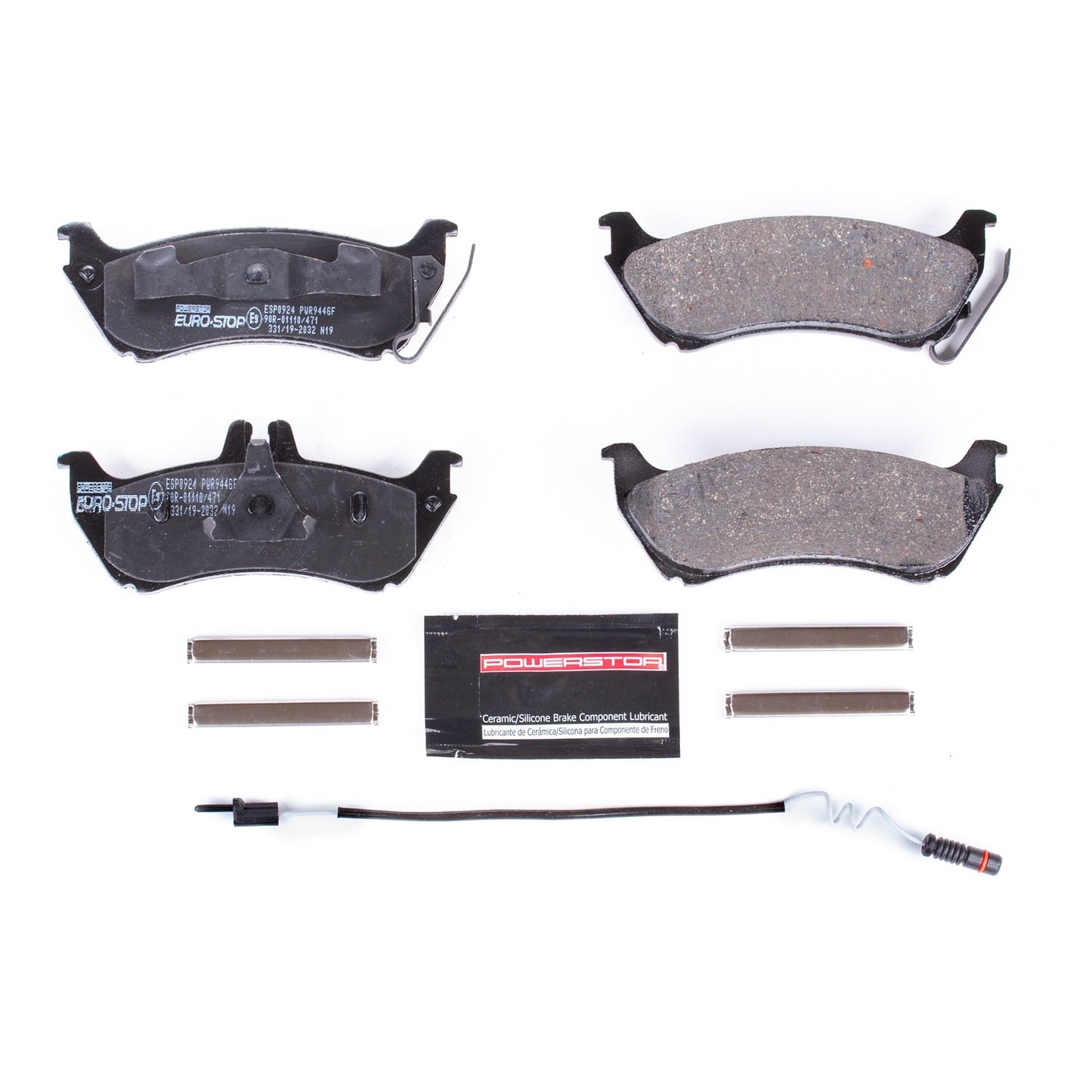 PowerStop Euro-Stop ECE-R90 Rear Brake Pads | Mercedes-Benz ML430 (99) (ESP0924)